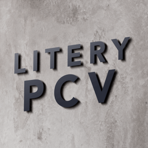 Litery 2D podświetlane od tyłu