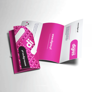 Projekt ulotki składanej